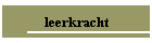 leerkracht