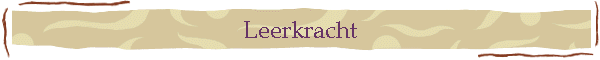 Leerkracht