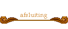 afsluiting