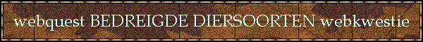 Bedreigde diersoorten