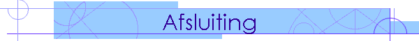 afsluiting