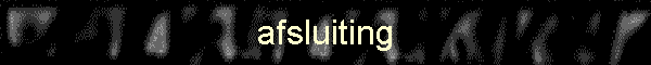 afsluiting