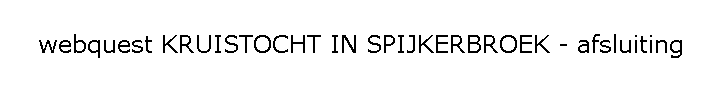 AFSLUITING