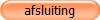 afsluiting