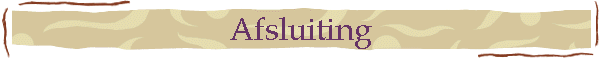 afsluiting