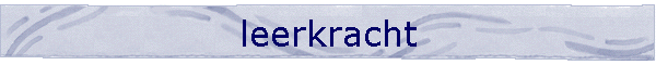 leerkracht