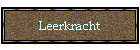 Leerkracht