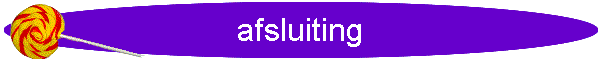 afsluiting