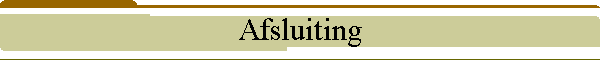 Afsluiting