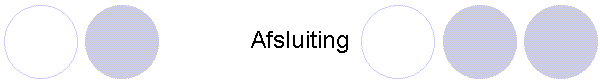 Afsluiting