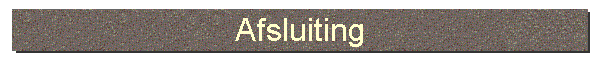 Afsluiting