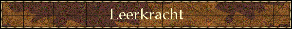 Leerkracht
