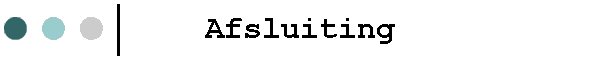 Afsluiting