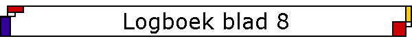 Logboek blad 8