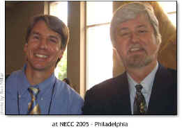 Tom March (links) en Bernie Dodge (rechts)