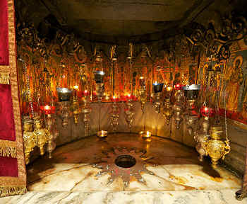 Bethlehem - Stern von Bethlehem in der Geburtsgrotte