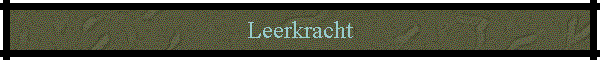 Leerkracht