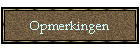Opmerkingen