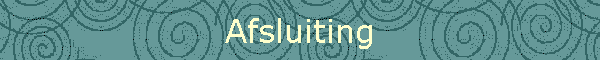 Afsluiting