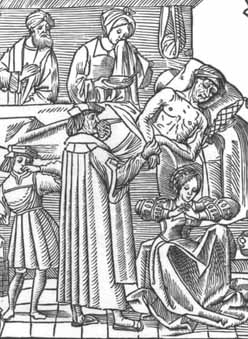 Bezoek van dokter bij pestlijder