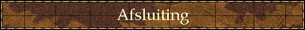Afsluiting