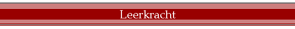 Leerkracht
