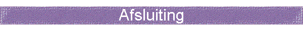 Afsluiting