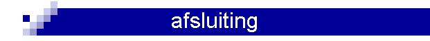 afsluiting