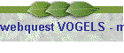 webquest VOGELS - menu