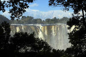 Zimbabwe Victoria Watervallen (Afbeelding van D Mz via Pixabay)